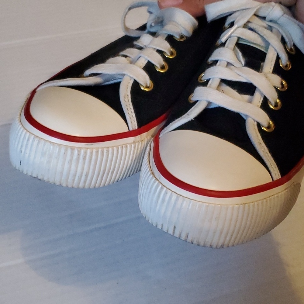 Sandro Women's Black Anouk Suede Sneakers sz 7 - Picture 6 of 11